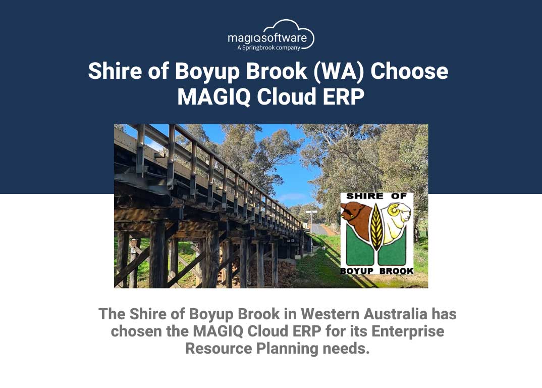 Shire of Boyup Brook in Western Australia Choose the MAGIQ Cloud ERP